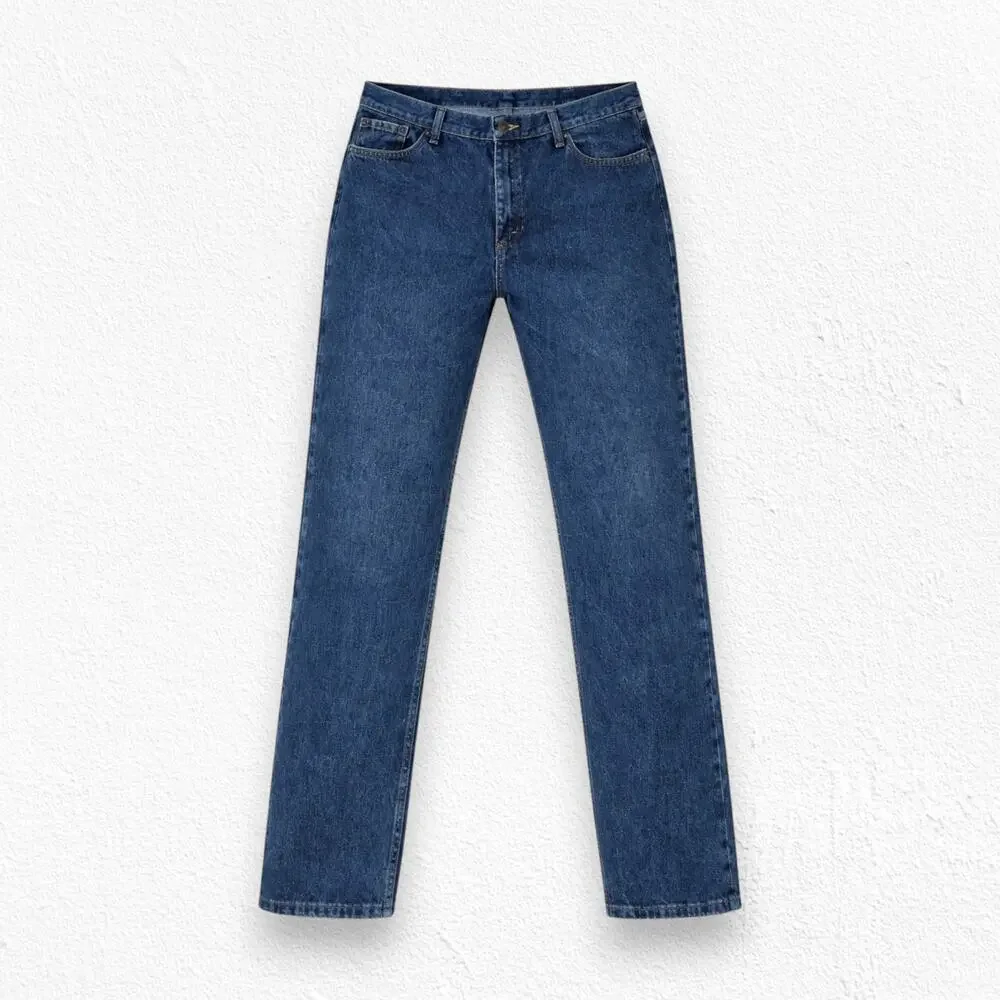 90s Vintage Wrangler Dark Wash Relaxed Fit High Rise Straight Jeans Size 40 x 32